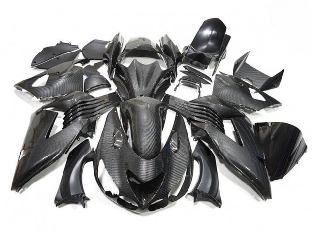 Carena Moto Kawasaki ZX14R ZZR1400 2006-2011 - Falso Fibra di Carbonio