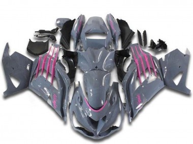 Carena Moto Kawasaki ZX14R ZZR1400 2012-2024 - Nardo Grigio Rosa Fabbrica