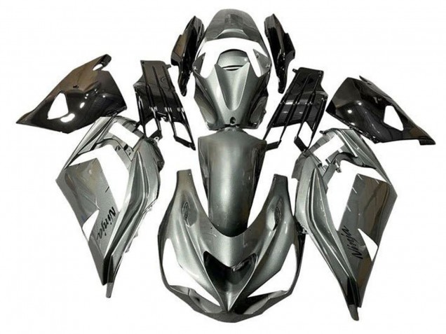 Carena Moto Kawasaki ZX14R ZZR1400 2012-2024 - Metallico Argento Nero
