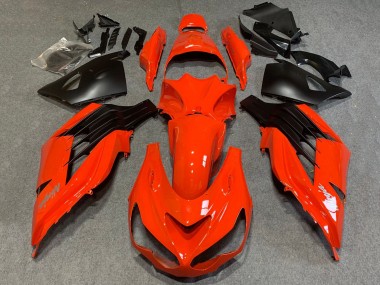 Carena Moto Kawasaki ZX14R ZZR1400 2012-2024 - Rosso Nero Opaco Fabbrica