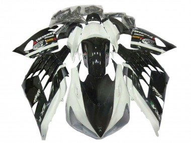 Carena Moto Kawasaki ZX14R ZZR1400 2012-2024 - Bianco Nero Fabbrica
