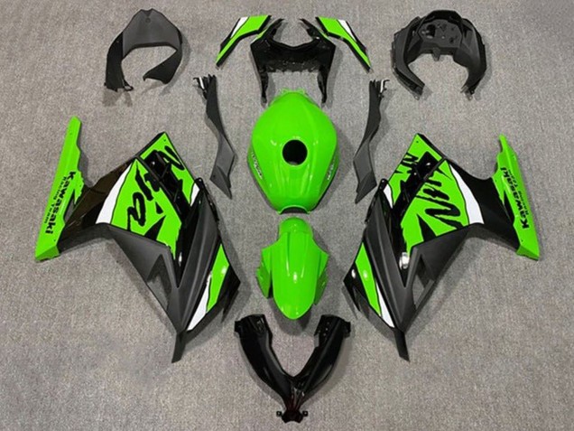 Carena Moto Kawasaki EX300 2013-2024 - Verde Bianco Nero