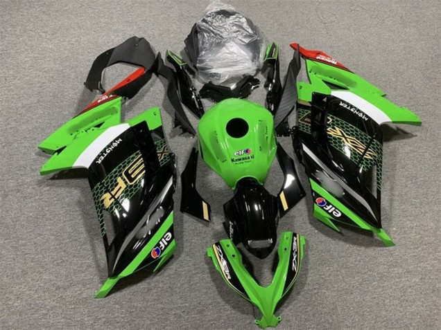 Carena Moto Kawasaki EX300 2013-2024 - Verde Bianco Nero Rosso Elf