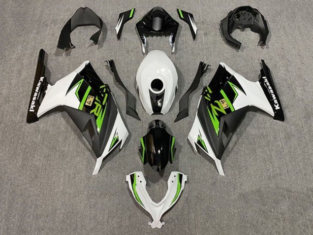 Carena Moto Kawasaki EX300 2013-2024 - Bianco Verde Nero