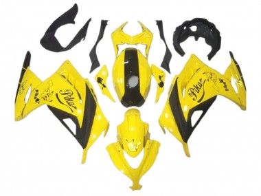 Carena Moto Kawasaki EX300 2013-2024 - Giallo Nero Pikachu Fabbrica