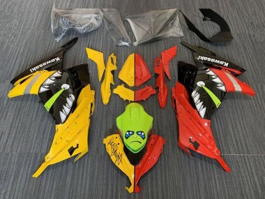 Carena Moto Kawasaki EX300 2013-2024 - Giallo Rosso Verde Squalo Fabbrica