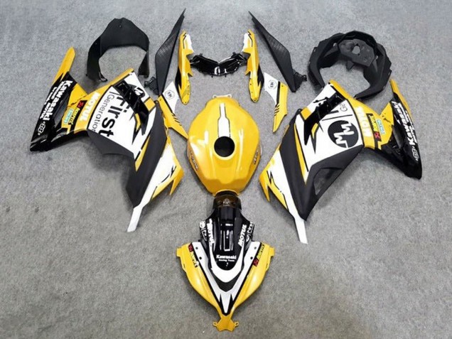 Carena Moto Kawasaki EX300 2013-2024 - Giallo Bianco Nero