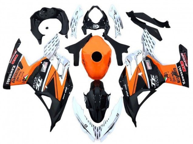 Carena Moto Kawasaki Ninja 400 2018-2024 - Arancia Bianco Nero