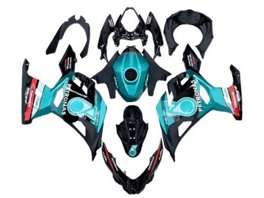 Carena Moto Kawasaki Ninja 400 2018-2024 - Azzurro Chiaro Rosso Nero Petronas Fabbrica