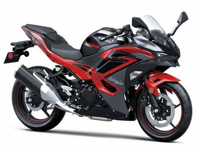 Carene Moto Kawasaki Ninja 500 EX500R 2024-2026 - Nero Rosso Grigio