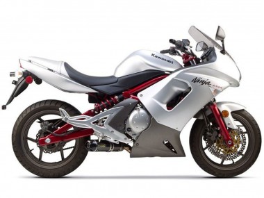 Carena Moto Kawasaki Ninja 650 EX650 2006-2008 - Argento Nero Rosso Fabbrica