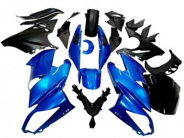 Carena Moto Kawasaki Ninja 650 EX650 2009-2011 - Blu Nero Opaco Fabbrica