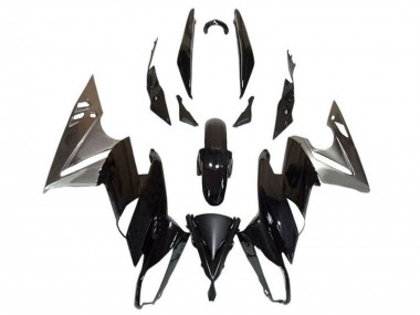 Carena Moto Kawasaki Ninja 650 EX650 2009-2011 - Nero Lucido Argento Fabbrica