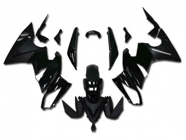 Carena Moto Kawasaki Ninja 650 EX650 2009-2011 - Nero Lucido Nero Opaco