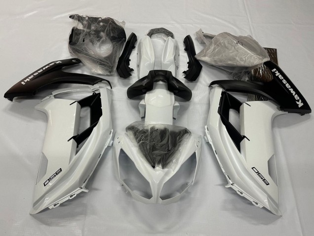 Carena Moto Kawasaki Ninja 650 EX650 2012-2016 - Bianco Perla Nero Opaco
