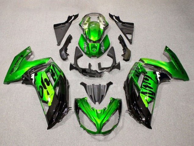 Carena Moto Kawasaki Ninja 650 EX650 2012-2016 - Verde Nero Lucido