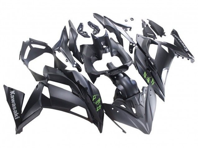 Carena Moto Kawasaki Ninja 650 EX650 2017-2019 - Nero Opaco Verde