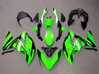 Carena Moto Kawasaki Ninja 650 EX650 2017-2019 - Verde Bianco Nero Banda Fabbrica