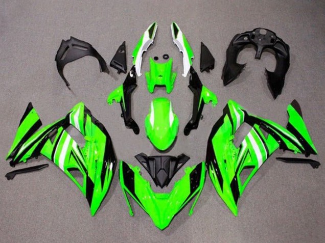 Carena Moto Kawasaki Ninja 650 EX650 2017-2019 - Verde Bianco Nero Banda