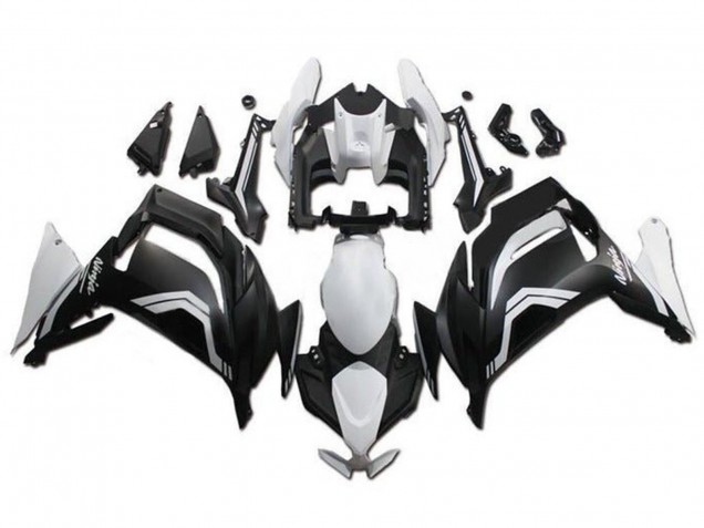 Carena Moto Kawasaki Ninja 650 EX650 2020-2024 - Bianco Nero Opaco