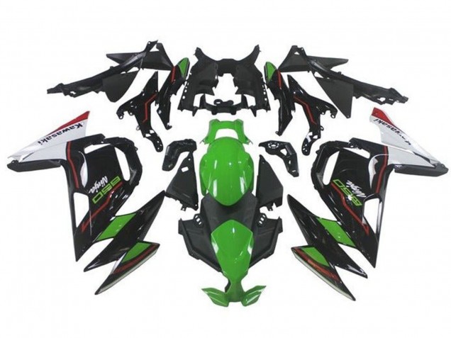 Carena Moto Kawasaki Ninja 650 EX650 2020-2024 - Verde Nero Bianco Rosso