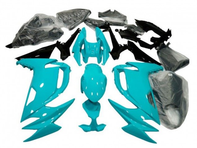 Carena Moto Kawasaki Ninja 650 EX650 2020-2024 - Azzurro Chiaro Nero