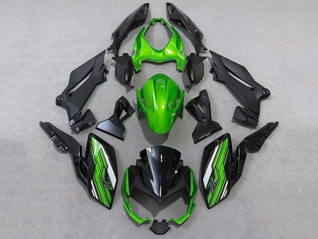 Carena Moto Kawasaki Z400 2018-2024 - Verde Bianco Nero