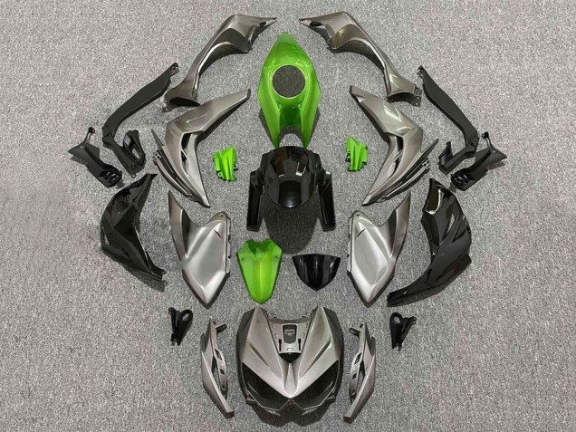 Carena Moto Kawasaki Z1000 2014-2019 - Grigio Verde Nero