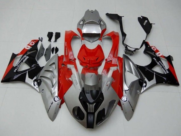Carena Moto BMW S1000RR 2009-2014 - Argento Rosso Nero
