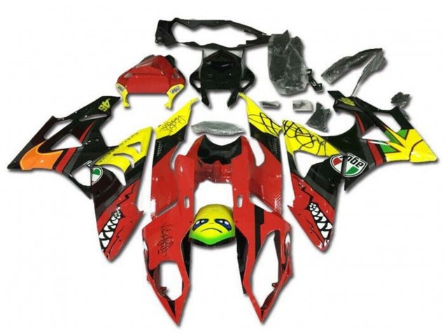 Carena Moto BMW S1000RR 2009-2014 - Giallo Rosso Nero Squalo