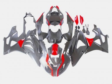 Kit Carena Moto ABS BMW S1000RR 2009-2014 - Rosso Nero Opaco Fabbrica