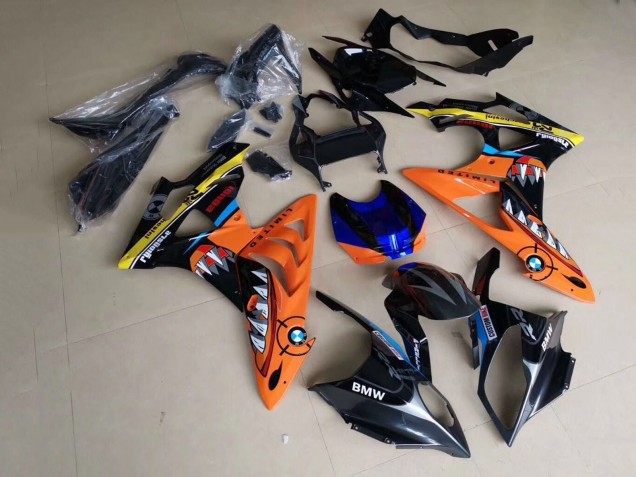 Carena Moto BMW S1000RR 2009-2014 - Giallo Blu Arancia Nero Squalo