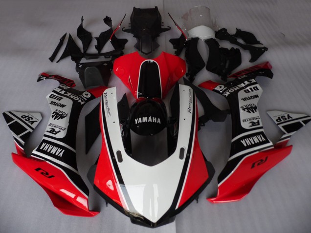 Carena Moto Yamaha YZF R1 2015-2019 - Bianco Rosso Nero Motul YSP