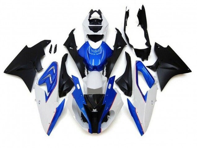 Carena Moto BMW S1000RR 2015-2016 - Bianco Blu Nero Opaco