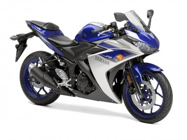 Carena Moto Yamaha YZF R3 2015-2018 - Argento Blu Nero Fabbrica