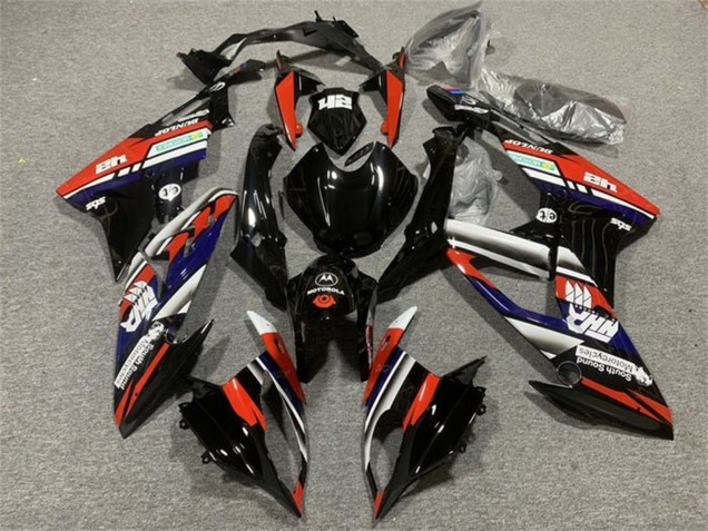 Carena Moto BMW S1000RR 2015-2016 - Bianco Rosso Blu Nero Lucido Banda