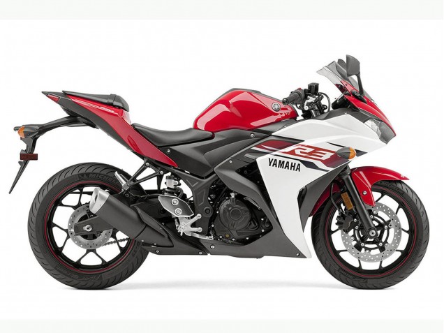Carena Moto Yamaha YZF R3 2015-2018 - Bianco Rosso Nero