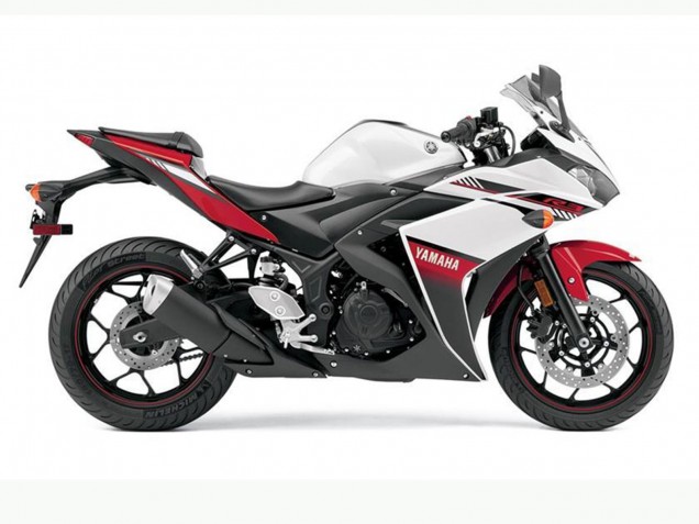 Carena Moto Yamaha YZF R3 2015-2018 - Bianco Rosso Nero