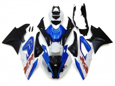 Carena Moto BMW S1000RR 2017-2018 - Bianco Blu Nero Opaco Gessato RR Fabbrica