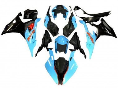 Carena Moto BMW S1000RR 2019-2022 - Azzurro Chiaro Nero Rosso Fabbrica