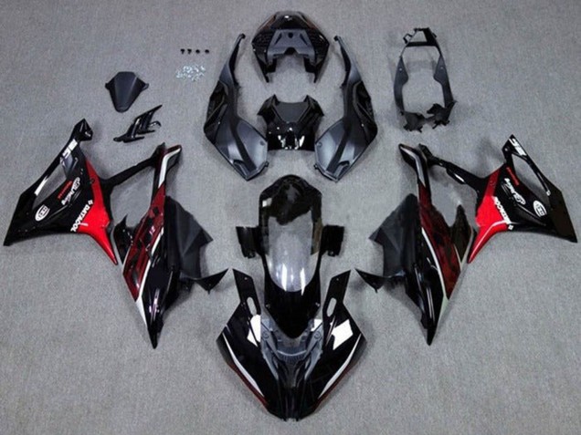 Carena Moto BMW S1000RR 2019-2022 - Nero Rosso Scuro