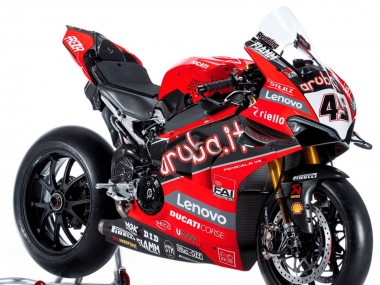 Carena Moto Ducati Panigale V4 V4S 2018-2019 - Rosso Nero Bianco Aruba Fabbrica