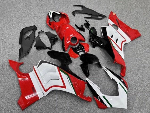 Carena Moto Ducati Panigale V4 V4S 2020-2021 - Bianco Rosso Nero Lucido Verde