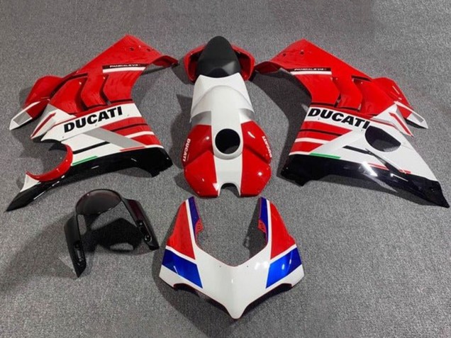 Carena Moto Ducati Panigale V4 V4S 2020-2021 - Bianco Rosso Blu Nero Lucido