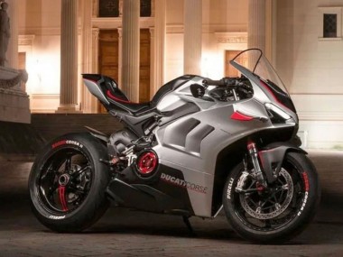 Carena Moto Ducati Panigale V4 V4S 2020-2021 - Argento Rosso Nero Fabbrica