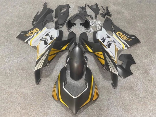Carena Moto Ducati Panigale V4 V4S 2020-2021 - Bianco Oro Nero Opaco