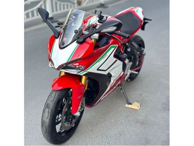 Carena Moto Ducati Supersport 939/939S 2017-2022 - Rosso Bianco Verde Banda