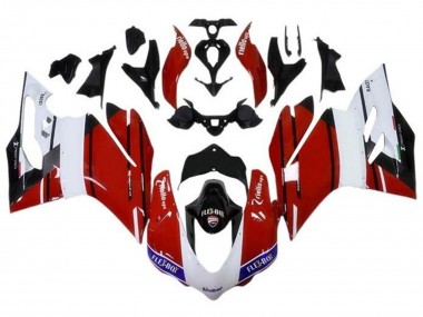 Carena Moto Ducati 959/1299 2015-2020 - Bianco Rosso Blu Nero Lucido Unibat Flex-Box Fabbrica