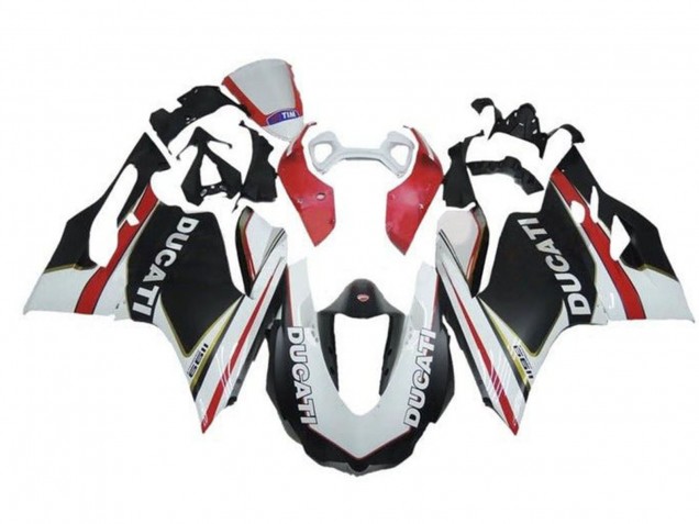 Carena Moto Ducati Panigale 1199 2011-2014 - Bianco Rosso Nero Opaco