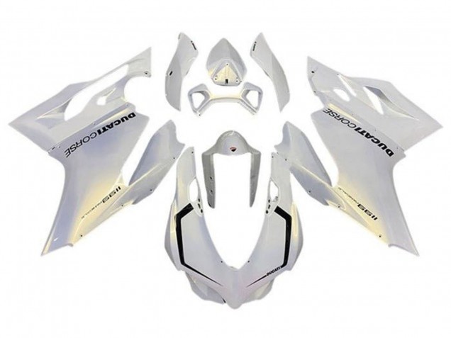 Carena Moto Ducati Panigale 1199 2011-2014 - Bianco Perla Corse